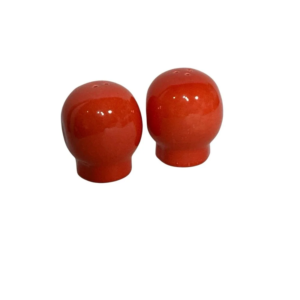 NEW sugar day of‎ dead skull SALT & PEPPER SHAKERS red